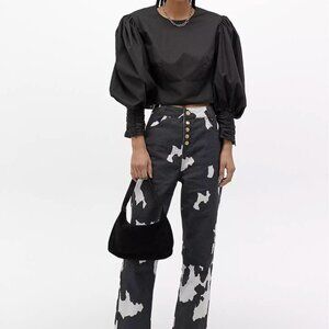House of Sunny - Cow Print Pants - US 4